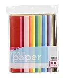 DAR007TP026BA 100-Piece Tissue Paper, 20" x 26", Assorted Colors (Pack of 2)