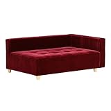 arne ベンチソファ ベンチ イス 背もたれ 肘掛け 片肘付き コーナーソファー Baggy DX-L 3×5 モケット ダークレッド