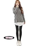 heavenlyshine（ヘブンリーシャイン）タイツ ストレッチ ズボン トレンカ レギンス スカート レディース マタニティー ワンピース ブラック グレー フリーサイズ 春 夏 秋 冬 オールシ