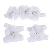 FEITONG ( TM )ホットカラフルな足花裸足サンダル+ヘアバンドセットベビー幼児の女の子