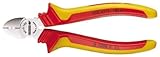 GEDORE 1742582 VDE Electricians' Side Cutter with VDE Insulating Sleeves Handles, 160mm Length [並行輸入