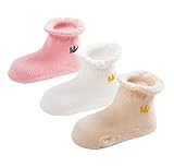 (アレックスユール) ベビーソックス メッシュ ミックス ショート 可愛い 靴下 新生児 超薄型 メッシュ 3足セット(男の子/女の子)-6ヶ月?12ヶ月