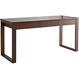 ライフスタイリングショップ パソコンデスク 幅150×奥行59 木製 引出付 シンプル ブラウン LS-388BR LS-388BR