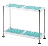 エレクター at Green フラワーラック 2段仕様 ホワイト×ウォーターブルー ATFR2WW