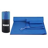 タオル、MENGK 速乾スタイルタオル 超極細繊維スポーツタオル&バスタオル 3枚セット