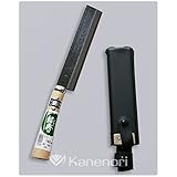 五十嵐刃物:180mm 鋼付 両刃竹割鉈 木鞘 C-9