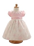 （リトルシング) Little Thing ベビードレス 結婚式 出産祝い70 80 90 (90cm（13-24ヶ月）, ピンク)
