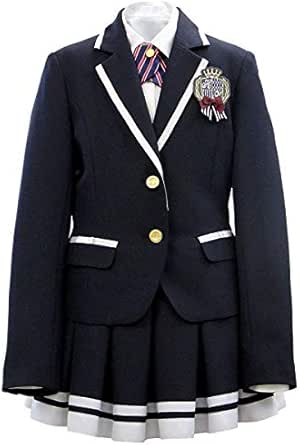 Amazon Hiromichi Nakano 卒業式 小学生 女の子 スーツ 5点セット フォーマル 女児 子供スーツ ヒロミチナカノ リトルプリンセス Little Princess 165cm ネイビー 85 E体 ゆったり フォーマル 通販