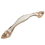 Baoblaze ワードローブ　家具　装飾的　家具美化　食器棚　ドア　ハンドル　引き出し　古典的　　全5色　 - パール・ホワイト