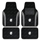 アルファード 車用フロアマット アルファード 20系 30系 40系 車用フロアマット 車種専用設計 耐久ラバー＆フランネル風 表面 滑り止め 防水 防汚 四季対応 前後席対応 清掃簡単(ブラックグレー)