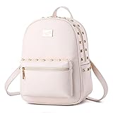 Hydne GirlレディースファッショナブルGentlewomanly大容量リベットバックパック肩バッグ