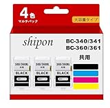 【shipon-ink】BC-340/341XL 互換インクカートリッジキャノン Canon用 インク BC360/361通用詰め替えインク【 BC-340XL BK×3】PIXUS TS5130 / MG4230 / MG4130 / MG3630 / MG3530 / MG3230 / MG3130 / MG2130 / MX523 / MX513 / TS5330 / TS5430