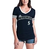 Seattle MarinersレディースS / S Vネックベビージャージー 3L