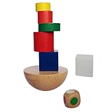 Kesoto 子供たち　木　バランスゲームセット　スタッキング　玩具　発達的　赤ちゃん　能力開発　楽しい　おもちゃ　8個/セット