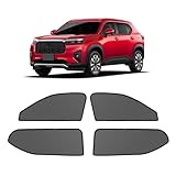 新型 WR-V DG5型 メッシュカーテン マグネット式 遮光 換気 サイドバイザー 車用 WRV DG5型 2代目 サンシェード 車種専用設計 虫除け 折り畳み式 日除け アクセサリー カスタム パーツ 4枚