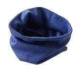 Tonsee ベビー ソフト マフラー 秋冬 ネックウォーマー 防寒 可愛い スカーフ 赤ちゃん用 (ブルー)