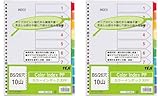 カラーインデックスPP B5 26穴 10山 IN-2310 2セット ロゴカードつき