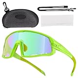 [MLqkpwy] バイク用メガネ サイクリング用サングラス - 自転車用メガネ防風メガネ | UVカットサイクリングメガネ 変色レンズ付き