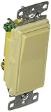 Hubbell Wiring Systems RSD315ILI tradeSELECT Three Way Illuminated Decorator Quiet Rocker Switch, 15
