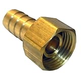 LASCO 17-7831 3/8-Inch Swivel Female Pipe Thread by 3/8-Inch Hose Barb Brass Adapter by LASCO