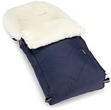 Kaiser Stroller Sheepskin Foot Muff Dublas White Sheepskin (Marine) by Kaiser