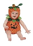Infant Pumpkinロンパースコスチュームwithヘッドピース 6-12 Months JPIRM-PMK-H13-12