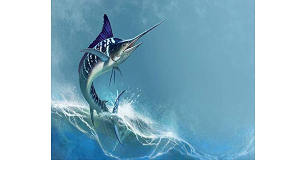 Amazon Erzan海の魚の剣の青いバショウカジキマカジキ1000ピース ジグソーパズル おもちゃ おもちゃ