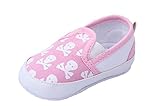 Yuelian ベビーシューズ ドクロ図案 スニーカー (11CM, ピンク)