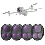 NEEWER NDフィルターセット 4枚入り コンパチブル Mavic 4 Pro ND8/ND16/ND32/ND64 ねじ込み式 マルチコート光学ガラス 減光 ドローンカメラレンズフィルター マグネット式収納ケース付き FL-C44