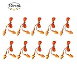 Tourbon 狩り シリコン コード付き耳栓ケース 聴覚保護 ソフトイヤープロテクター（10ペアセット）