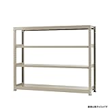 中量棚500kg 単体 幅180×奥行60×高さ150cm 4段 ニューアイボリー 500kg/段