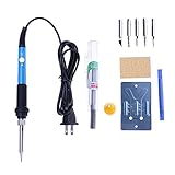 はんだごて　はんだごてセット 電気ハンダゴテ ダイヤル式電子はんだこて 温度調節可能　SIKIWIND (B)