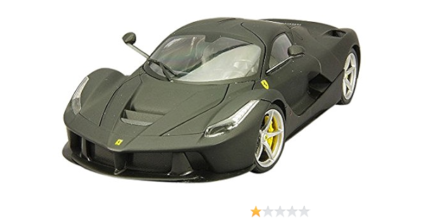 Amazon Mattel 1 18 ラ フェラーリ マットブラック 完成品 ミニカー ダイキャストカー ホビー