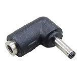 MaxLinker (マックスリンカー) DC端子サイズ変換アダプタ L型 メス側 外径4.0mm 内径1.7mm → オス側 外径3.8mm 内径1.4mm DCアダプタサイズ変換に 電力24v 5Aまで対応 直角タイプ (4.0φ/1.7φ→3.8φ/1.4φ)