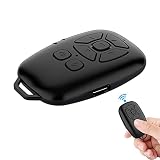 自撮りカメラシャッター カメラリモートシャッター Bluetooth対応リモコン 無線 スマホ 自撮り棒 スマートフォン用カメラシャッター リモートコントロール スマートフォン用カメラシャッターリモコン 内蔵バッテリ 充電式コントローラIOS Android対応 スマートフォン タブレットPC カメラシャッターリモコンコントロール 充電ケーブル付き ブラック