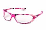 Gateway Safety 23PC80 Metro Ultra-Stylish Eye Safety Glasses, Clear Lens, Women, Pink Camo Frame [並行