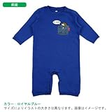 BabyChips ポケットはりねずみ(名入れ長袖ベビーロンパース) 70 ロイヤルブルー