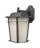 Elk 43006/1 Hampton Ridge 1-Light 11-Inch W x 18-Inch H Outdoor Led Sconce In Weathered Charcoal [並行