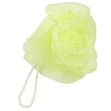 uxcell　泡たてネット　ボディウォッシュボール　風呂　イエロー　バス用品　ナイロン製　2個入り