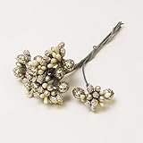 プリベリー ラメピック　6本入り[ゴールド×シルバー］　【ピック】【フェイク】【アクセサリー】【フラワー】