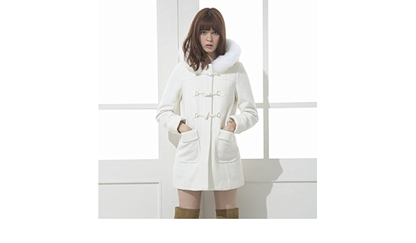 Amazon セシルマクビー Cecil Mcbee 先行販売 ウール混ダッフルコート 03オフホワイト M コート ジャケット 通販