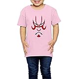 Aries 2歳～６歳子どもＴシャツ和藤内 隈取 ジュニアＴシャツ キッズＴシャツ Pink 5-6 Toddler