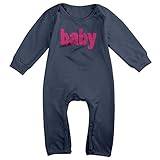 カッコいい ベビー ベビー 英字 ポスター ストライプ デザイン Tシャツ コットン Navy Size 18 Months