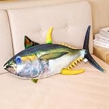 大きい ぬいぐるみ マグロ マグロぬいぐるみ 動物 ぬいぐるみ 抱き枕 だきまくら 腹ばい枕 クッション ソファー背当て まくら 座布団 おもちゃ イエロー 人形 ベッドルーム寝具 60cm 添寝枕 睡眠枕 車飾り 置物 部屋装飾 インテリア ロング