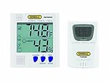 General Tools EMR963HG Wireless Digital Thermo-Hygrometer with 1 Remote Sensor, 90 Feet