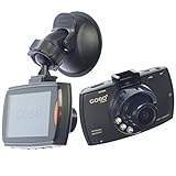 GOSO Dash Cam Car Dashboard HD Camera, Vehicle Black Box DVR LCD 170 Angle Lens Night Vision Motion 