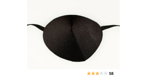 Amazon Co Jp 片目眼帯 コスチューム用小物 黒 男女共用 約7 5 5 5cm ホビー