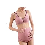 Spinas（スピナス） 産前産後兼用心地よさと美しいバストラインを追及した美胸授乳ブラジャー＆産後ショーツセット (ブラ40/90×ショーツXXL, C)