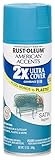 Rust Oleum 280720 American Accents Ultra Cover 2X Spray Paint, Satin Lagoon, 12-Ounce [並行輸入品]