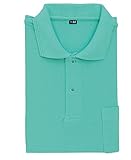 KK:001 鹿の子半袖ポロシャツ【作業服とカジュアルの店　オーツカ】 父の日 ギフト プレゼント(５Ｌ 35:エメグリーン)